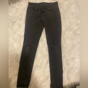 Black Ripped DL1961 Skinny Jeans